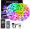 NBBUFF Led Lights for Bedroom 132FT(2 Rolls of 65.6ft) Music Sync Color Changing