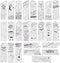 Juvale 24-Pack DIY Bookmarks for Kids & Students - Color Your Own Bookmark Kit with Book Worm Designs for Reading,