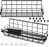SHW Under Desk Cable Management Wire Tray Organizer - Set of 2
