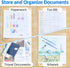 Sooez 10 Pack Plastic Envelopes - Reinforced Clear Folder Document Organizer, A4 Letter Size with Safe Closure