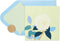 Papyrus Blank Card with White Rose Design