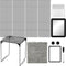 Cholemy 12 Pcs Locker Accessories Set, Magnetic Wallpaper, Carpet, Mirror, Organizer for School Supplies