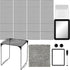 Cholemy 12 Pcs Locker Accessories Set, Magnetic Wallpaper, Carpet, Mirror, Organizer for School Supplies