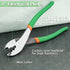 Electrician's Terminal Crimp Pliers with Cutter Wire Crimping Tools Cable Wire Electrical Cutter Crimper with PVC Handle Electrical Pliers for 10 to 22 AWG Terminals and Connectors by LEONTOOL
