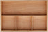 pandapark Wood Organizer Tray, Black Walnut, Desk & Drawer Storage Box (Maple Master)