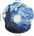 Mouse Pads for Computers Ergonomic Memory Foam Nonslip Van Gogh Wrist Support Mousepad for Office, Gaming, Pain Relief