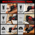 18V 6 8,500-21,000 23PCS Oscillating Multi Tools for Milwaukee Battery, Cordless Multitool with Variable Speed RPM