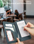 Green Server Book with Zipper Pocket and Magnetic Closure Server Booklet Waitress Book Serving Book with Money Pocket