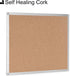 Boardsplus Bulletin Board - 24” W x 18” H, Cork Surface with Aluminum Frame