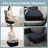 Acxseo 6" 2-Layer Tailbone 18 16 6in Extra Thick Memory Foam Office Chair Cushion Booster Seat for Back & Pain Relief