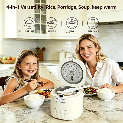 Thousandaynight 2 1.2 12-Hour 1-2 Rice Cooker Small Mini Rice Cooker Cups Uncooked Quarts Portable Rice Maker