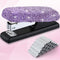 Bling Crystal Stapler Gift, Sparkly Diamond Stapler for Desk, Handmade Clay Rhinestone, Cute Office Stationery Kit