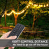 Dimmer Dimmer 100FT 2 Dimmable Bulb/Patio Outdoor for String Lights, Remote Control Light Plug in, Light Timer Outdoor