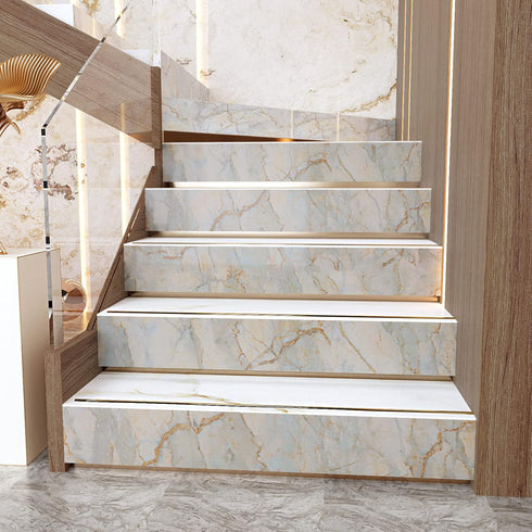 VaryPaper 15.7"x78.7" Glossy Marble Contact Paper, Waterproof Peel and Stick Wallpaper for Kitchen Cabinets