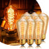 Sevici ST64 Bulbs 110V 40W Bulbs 6 Pack,Amber 240LM,E26 2200K Dimmable Bulb Incandescent Light Edison Vintage Base