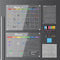 Hivillexun 3-Pack Acrylic Magnetic Dry Erase Calendar Whiteboard Set, Includes Markers, Eraser, and Cloth