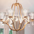 Skelang 1-5/8" Lip-less Glass Lamp Shade, Bell Shaped Light Cover with Fitter Opening, Fixture Replacement Globes