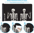 Britimes Large Gaming Mouse Pad, Black Skull Non-Slip Desk Pad for Keyboard and Mouse, 31.5 x 15.7 in for Gamer Office