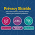 Really Good Stuff Deluxe Privacy Shield, Large - Black Corrugated Plastic for Student Desks