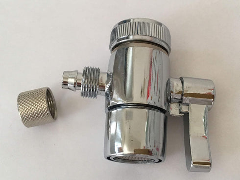 Malida Countertop filter to 3/8 inch O.D. Tubing Faucet Adapter,Kitchen Bathroom Sink Faucet Diverter Valve for Above Counter Water Filter Faucet Sprayer attachment