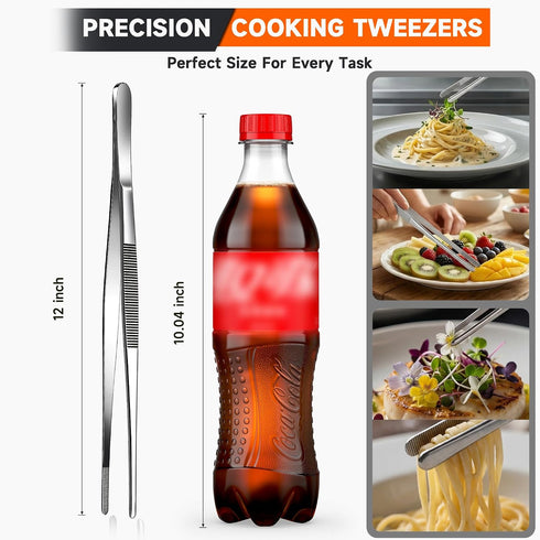 COZY 3 EZ Kitchen Tweezers + Tier Rolling Cart