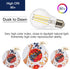 FLSNT Dusk to Dawn Outdoor Sensor A19 LED Light Bulb, 5000K Daylight, 7W (60W Equivalent), 800LM, 4 Pack