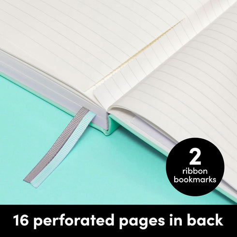 PAPERAGE Lined Journal Notebook, Blush, 252 Pages, Medium 5.7 x 8 inches, 100 GSM Thick Paper, Hardcover