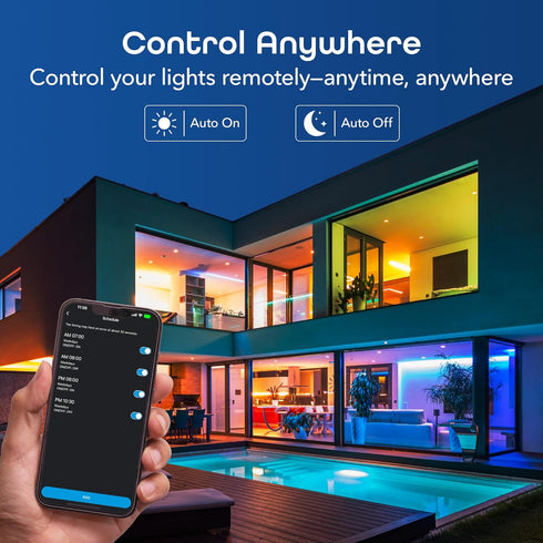 800 Dimmable Bulbs 2.4 A19 Bulb 2-Pack Geeni Prisma Smart Light with GHz Wi-Fi Connectivity Color-Changing & Tunable