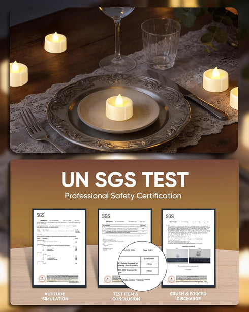 12 Pack BEICHI Flameless Candles, Tea Lights Battery Operated, No Flickering Votive Candles LED Tea Lights