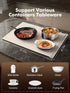 4 3 Countertop Food Warming Mat, Electric Food Warming Tray with Adjustable Temperature, Timer, Full Surface Heating