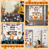 Pasimy Halloween Bulletin Board Decorations Set, Spider Bat Ghost Pumpkin Cutouts for Halloween Party Supplies