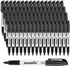 cloudriver 128 Pack Dry Erase Markers, Black Fine Tip, Low Odor Bulk Markers for Office, Home, School Supplies