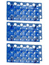 3 PCS 28 Well Centrifuge Tube Rack, Plastic Tube Rack Holder for 10ml/15ml/50ml Laboratory (Light Blue)