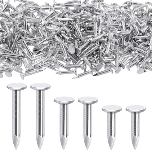 400Pcs Galvanized Roofing Felt Nails, 3 Sizes for Roof Repair, Asphalt Nails, Slating Nails, Cement Siding Nails