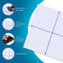 Houseables Magnetic Grid Whiteboard, 32"x32", White, Dry Erase Graph Board with XY Axis for Math, Algebra, Geometry