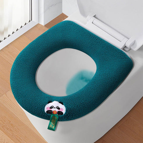 Generic Universal Toilet Seat Cushion Cover - Soft & Thicken Washable Toilet Seat Pad with Handle, Non-Slip Bathroom