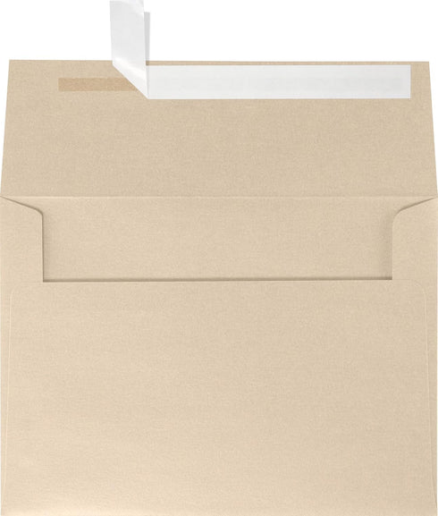 LUXPaper A4 Invitation Envelopes - Peel & Press - 4 1/4" x 6 1/4" - Taupe Metallic - 50 Qty
