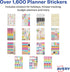 Avery 30 Sheets Planner Stickers Variety Pack, 1,656 Productivity Stickers for Planner, Journal or Calendar (6785)