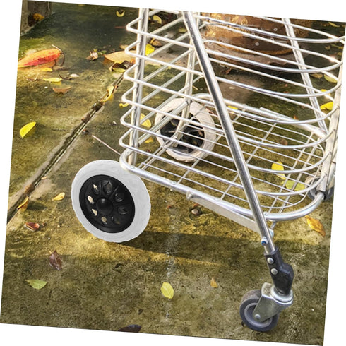 2Pcs STOBAZA Rolling Cart Wheel Replacement for Grocery Trolley Shopping Cart Wheels with Climbing Design for Easy