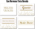 Shimmering 8 Pack 48 Spanish Gold Thank You Cards - Unique Designs