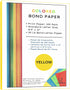 UBMOVE Multipurpose Copy Printer Paper, 8.5 x 11, 20 lb, Yellow, 100 SHEETS,