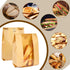 25 Packs Packaging (13.7x8.3x3.5 Inch) Moretoes Sourdough Paper Bread Bags, Bread Bags for Homemade Bread with Window