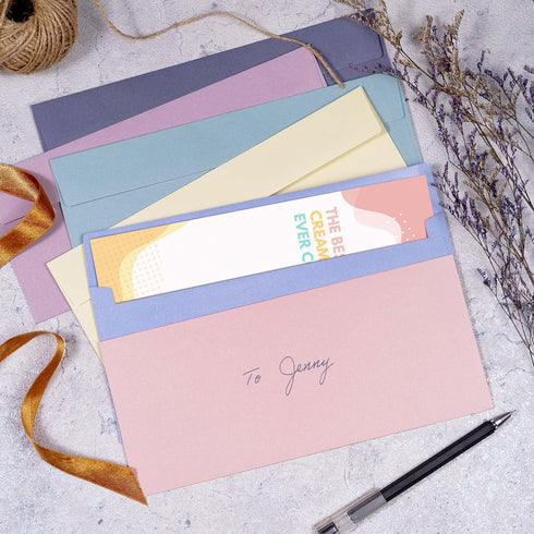 Business Envelopes, 120-Pack #10 Envelopes, 4 1/8 x 9 1/2 Inches, 6 Muted Pastel Colors by MATICAN