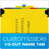 Pendaflex SER2YEL Personnel Folders, 1/3 Cut Hanging Top Tab, Letter Size, Yellow