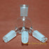 24/40 Cow-Shaped Glass Distillation Receiver Adapter for Lab Use