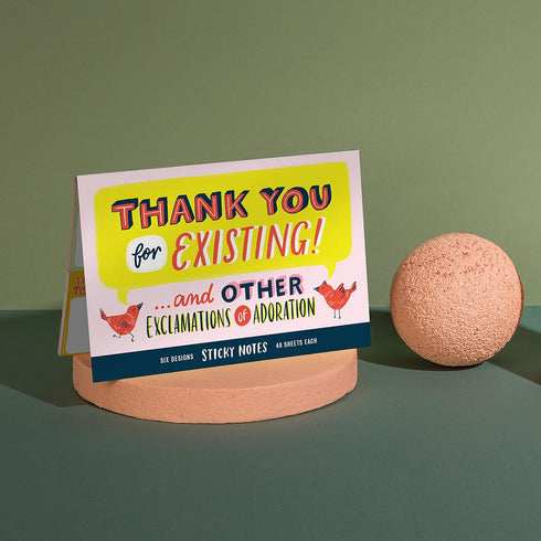 Em & Friends Thank You Sticky Note Packet, 6 Pads Set, 2.75 x 2.75-Inches, 40-Sheets Each