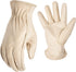 AWP Grain Leather Pigskin Work Gloves - X-Large Tan for Men and Women