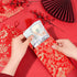 Silk Wedding Red Envelopes 12 Pcs for Lucky Money, Chinese New Year Red Packets for 2024 Spring Festival