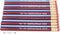 Jumbo TOT Pencil, Round, 10mm, Metallic Blue and Red, Med Soft Core, Package of 12