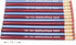 Jumbo TOT Pencil, Round, 10mm, Metallic Blue and Red, Med Soft Core, Package of 12